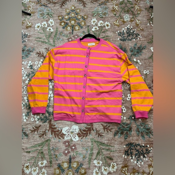 Free people Classic Striped Cardigan - Picture 5 of 7